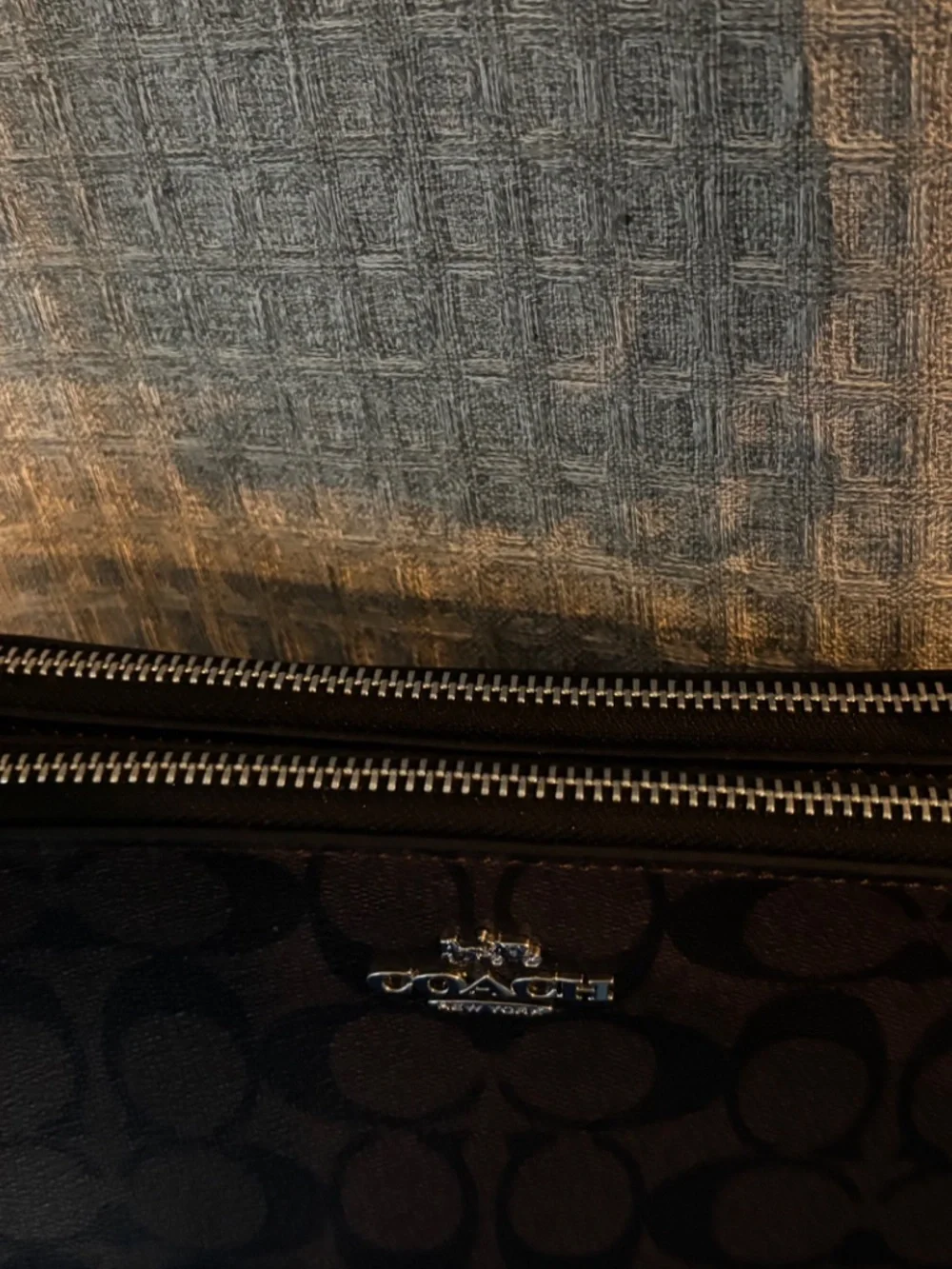 Coach Double Zip Crossbody Bag In Signature Canvas
